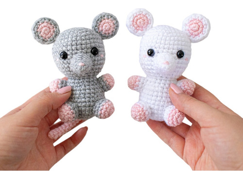 Ratón De Peluche, Tejido A Mano, Crochet, Amigurumi