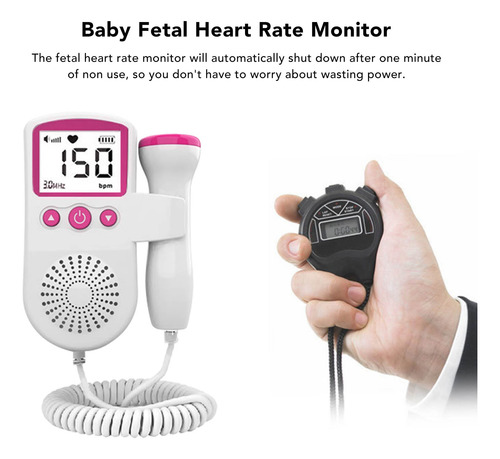Monitor Fetal Doppler Para Escuchar Latidos Bebe Ultrasonido
