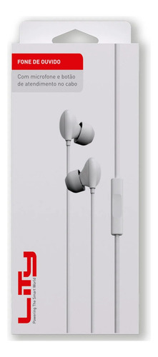 Auriculares ergonómicos con cable Eph 200 con micrófono, color Lit White