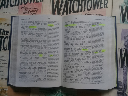 Kingdom Interlineal Greek Scriptures - Watchtower - T Jehova (Usado)