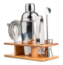 Comprar Kit Set Coctelera Acero Coctelería Tragos Bebidas Barman Bar
