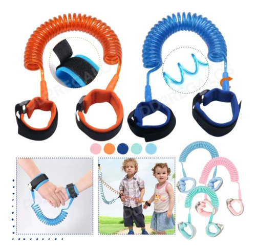 Arnés Manilla Doble Velcro Anti Pérdida Seguridad Niños .