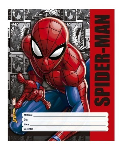 Separador Materia Caratula Carpeta Nº3 Spider Man Araña X6 | Envío gratis