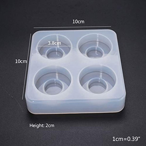 Imagen 2 de 6 de Molde De Silicona Para Fundición Con Manija De Cajón Redondo