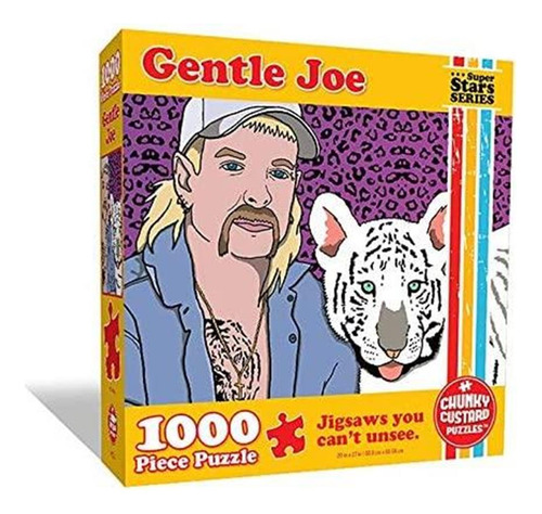 Rompecabezas Gentle Joe Tiger King, 1000 Piezas, Pop Culture