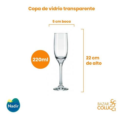 X6 Copa Champagne Imperatriz, Nadir - Bazar Colucci