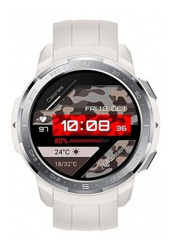 Smartband Honor Watch GS Pro 1.39" caja 48mm de  acero inoxidable y plástico  marl white, malla  marl white de  fluoroelastómero KAN-B19