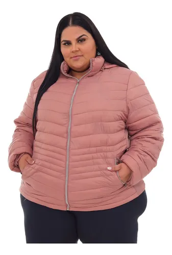 Jaqueta de nylon plus cheap size