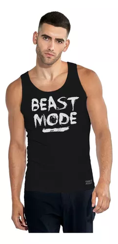 Camiseta Para Gym Hombre Motivación Beast Mode