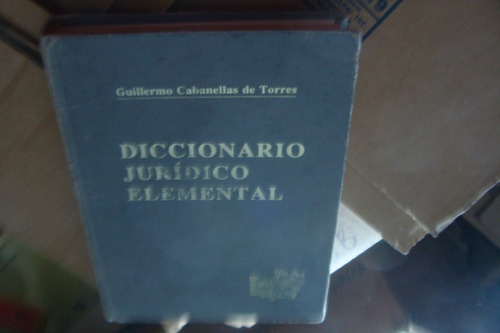 Diccionario Juridico Elemental , Guillermo Caballenas