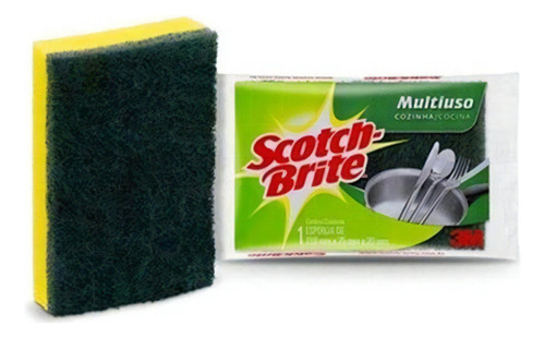 Kit Esponja Dupla Face Antiaderente Scotch Brite 10un 3m