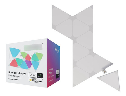 Imagen 2 de 3 de Pack De Expansión Mini Triangular 10 Paneles Nanoleaf