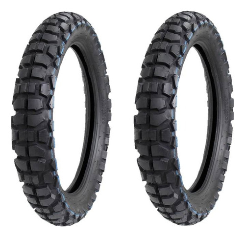 Llantas 4.60-18 + 120/90-18 Doble Proposito Usa Camara
