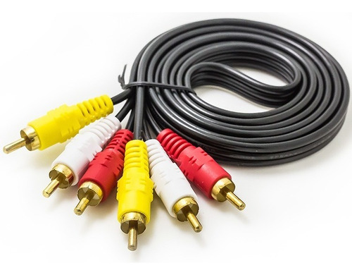 Cabo 3rca Macho X 3rca Macho 3 Fios 2 M Xc-rca3 X-cell