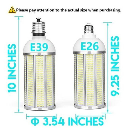 Bombilla Led Lampara Base Mogul Lumene Luz Diurna Ac Hid