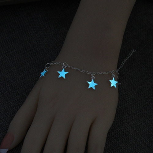 Linda Pulsera Brazalete Lluvia De Estrellas Brilla Oscuridad