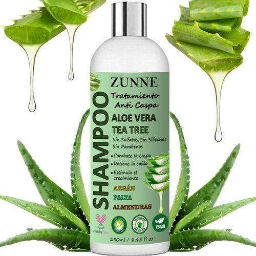 Tratamiento Anticaspa/ Aloe Vera Puro/tea Tree/ 100% Natural