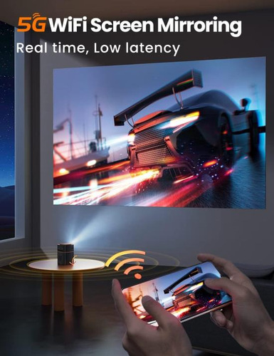 Fatork Mini Proyector, Proyector De Tiro Corto 5g Wifi 6, Pr