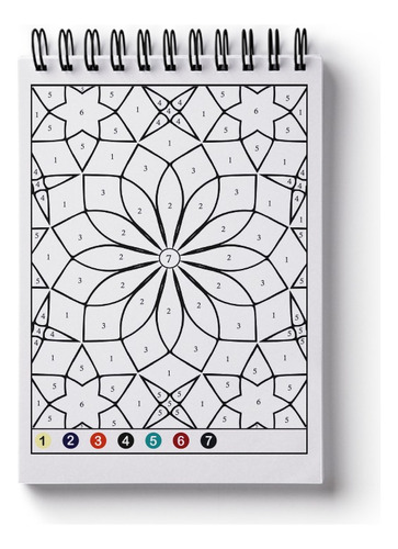 Livro De Colorir Mandalas Com Cores Guiadas Por Números Cores Guiadas