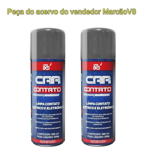 2 Car 80 Contato Spray Limpa Contato Elétrico E Eletrônico