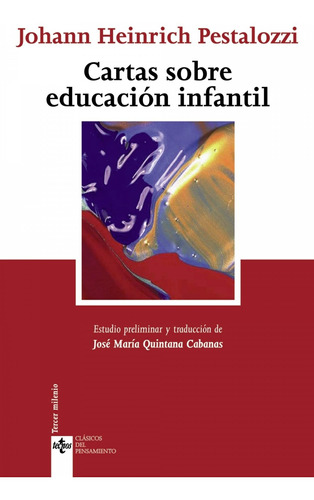 Libro Cartas Sobre Educación Infantil - Pestalozzi, Johann 