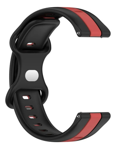 Y Correa De Reloj De Silicona Negra Y Roja Para Honor Watch
