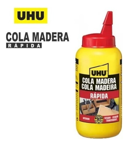 Cola Para Madera Uhu Secado Rápido Construcciones Mdf Carton