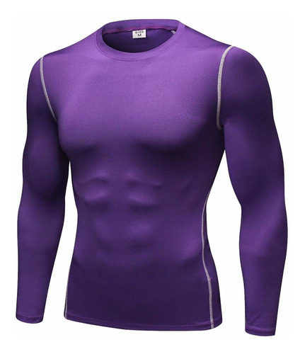 Camisa Compresion Manga Larga Para Hombre Ropa Deportiva