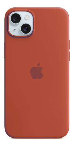 Silicone Case Iphone 14 Funda Silicona Marrón Lisa