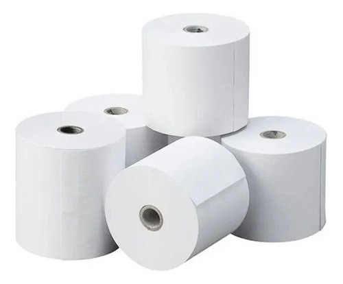 5 Rollos De Papel Térmico 80 Mm X 80 Metros