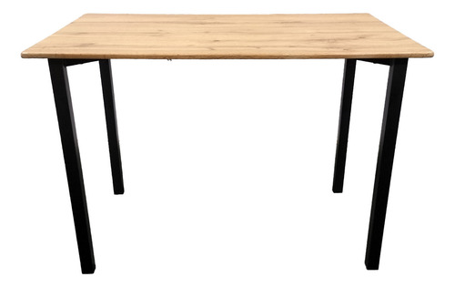 Set Comedor Top Living Mesa Rectangular 110cm Y 4 Sillas Color Café Y Negro