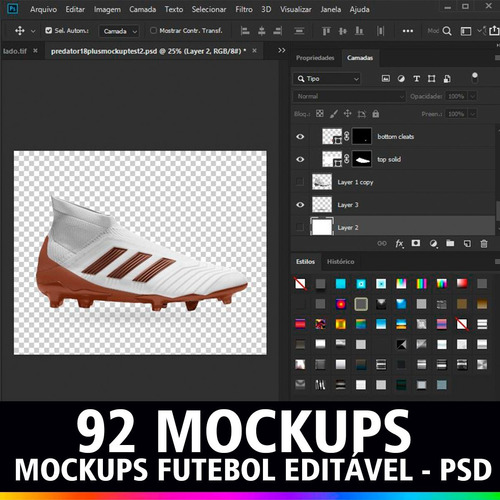 Uniforme De Futebol Mockup Para Customização - Photoshop