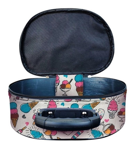 Imagem 3 de 3 de Kit Maleta Maquiagem Infantil Pincel Sereia + Esmalte Bz95