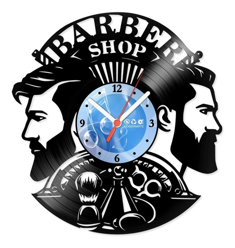 Relógio De Parede Disco Vinil Barber Shop 2 - Vcm-021