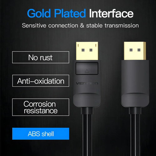 Cable Displayport A Displayport Vention Dp Hd 4k A 60hz 1.5m