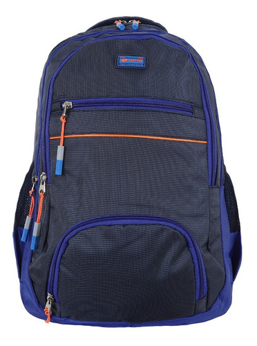 Mochila Lotto Modelo Bastile X0136 Color Azul-Negro