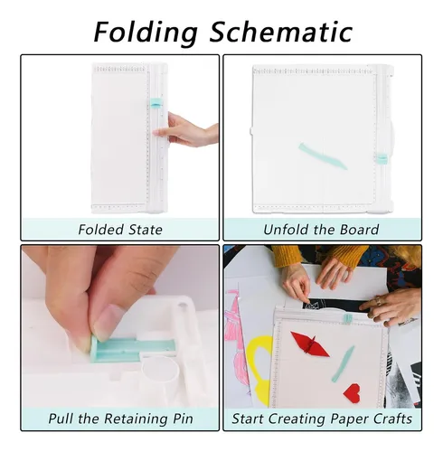 Cortadora De Papel - Cizalla 2 En 1 Plegadora De Papel