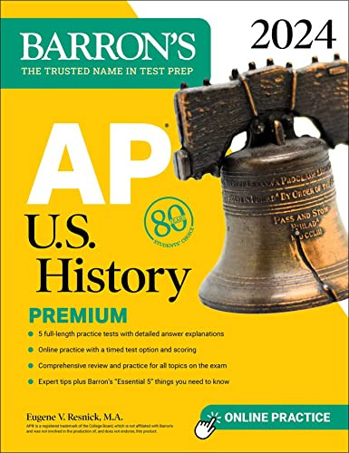 Book : Ap U.s. History Premium, 2024 5 Practice Tests...