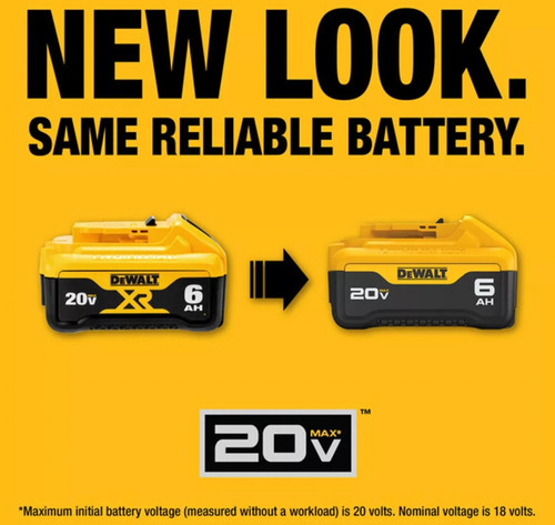 Bateria Dewalt Dcb206 20v Max Xr Litio 6.0 Ah New Look Dcb20