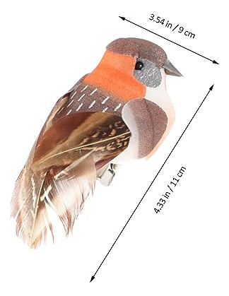 12 Colibríes Artificiales Con Clips Para Decoración Jardín