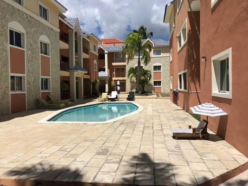 Apartamento En Alquiler En Punta Cana, 2 Habitaciones, Amueb