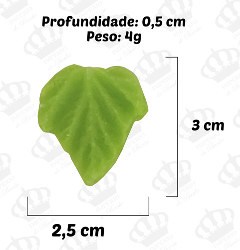 Imagem 6 de 6 de Forma De Silicone Conjunto De Folhas Mini Ib-326