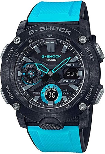 Casio Ga2000-1a2 G-shock - Reloj Para Hombre Azul/negro,