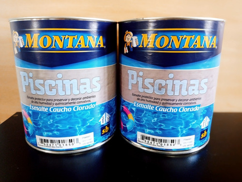 Pintura Montana Piscina Caucho Clorado