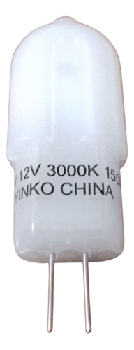 Bipin Led 12v 2w G4 150lm Para Zócalo Fría O Cálida Blanco Cálido