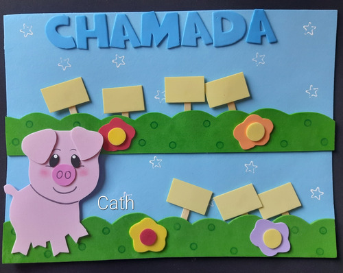4 Mini Cartaz Sala Fazendinha Aula Escol Eva Recurso