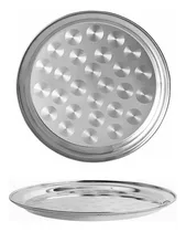 Comprar Bandeja \u002F Fuente Redonda De Acero Inoxidable 30cm