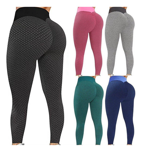 Legging Fitness Cinturón Alto Push Up Para Mujer