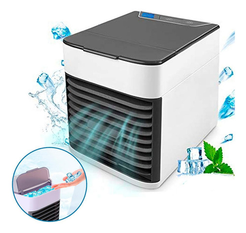 Ar Condicionado Portátil Mini Usb Luz Led Ideal Refrescar O