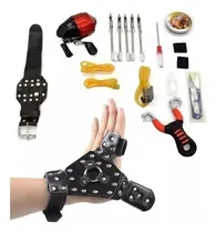 Comprar Kit Carretel De Pesca Estilingue Caça Catapulta Tiro Dardo